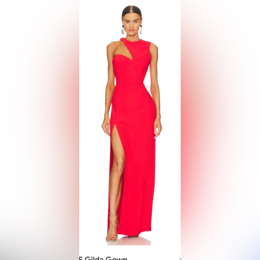 Amanda Uprichard Gilda Gown in Crimson - worn once